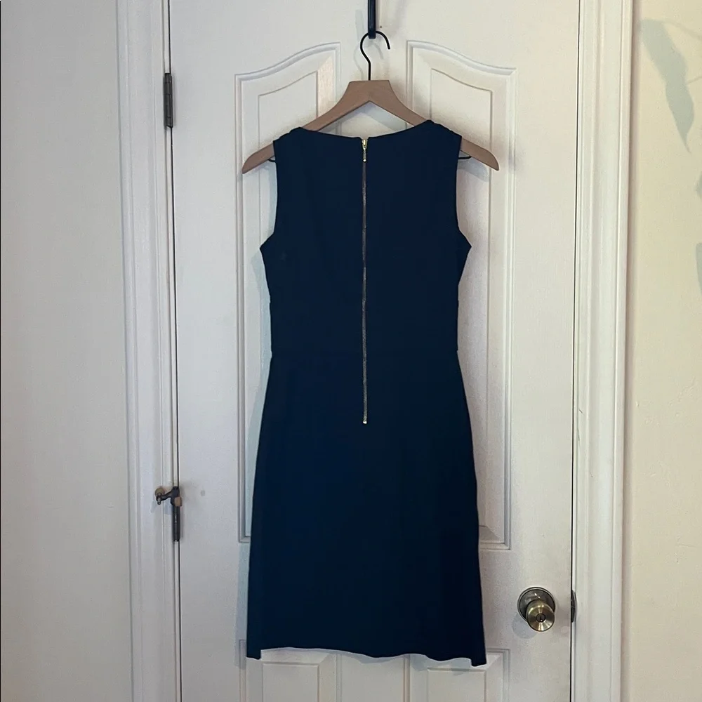 Kate Spade | Navy Bow-Front Midi Dress Size 2‎ Cocktail Holiday Party Shift